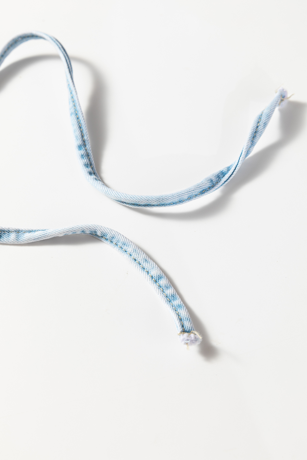 Myosotis Exposed Stitch Detail Drawstring Barrel Jeans - Image 5