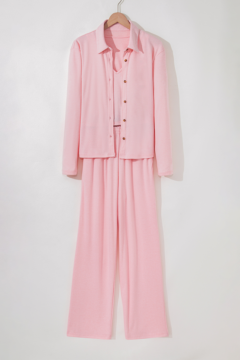 Light Pink 3-Piece Cozy Knit Lounge Set - Image 4