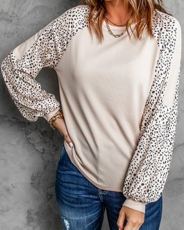 Leopard Print Pullover Top