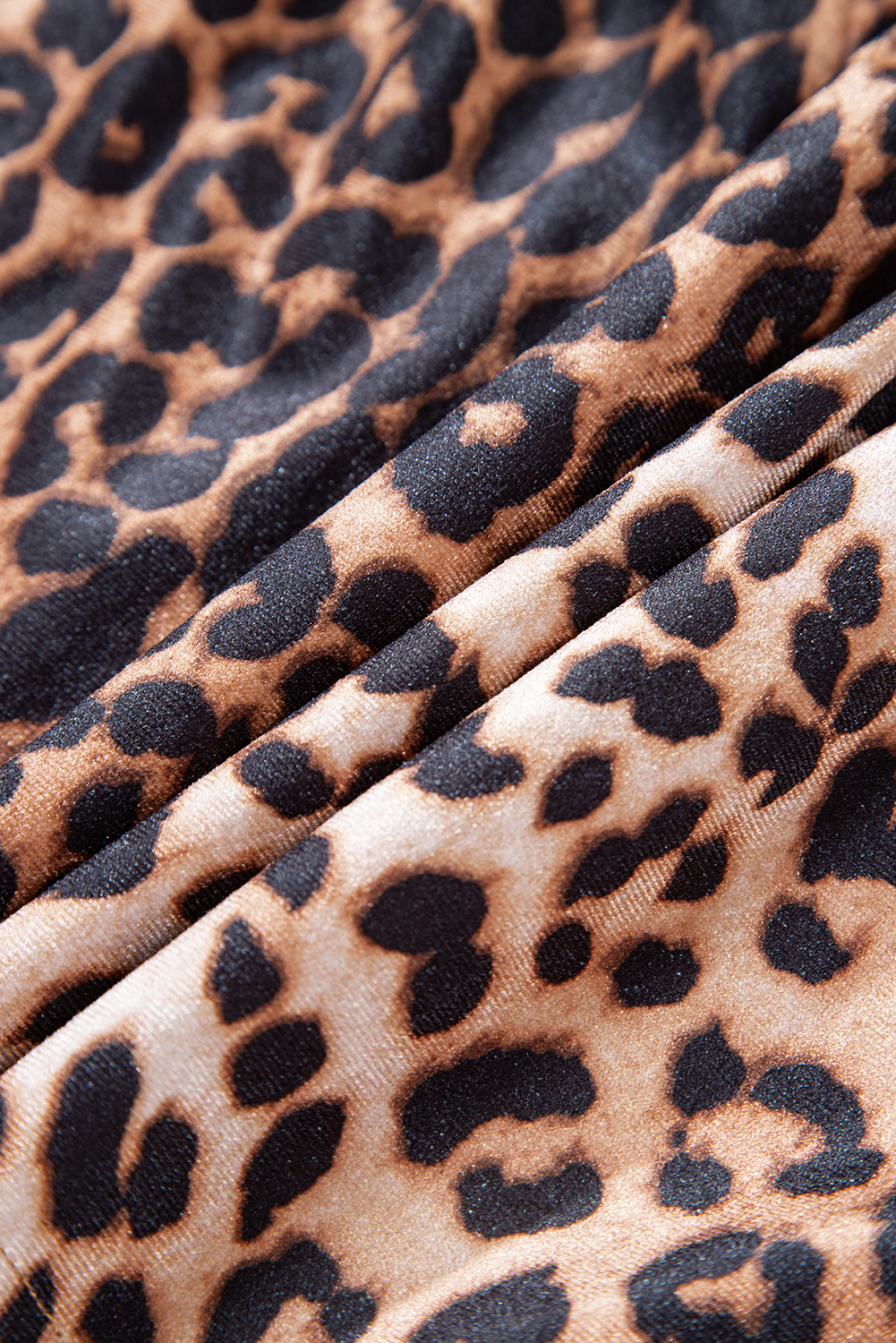 Brown Leopard Tiered Patchwork Hot Mini Skirt - Image 8