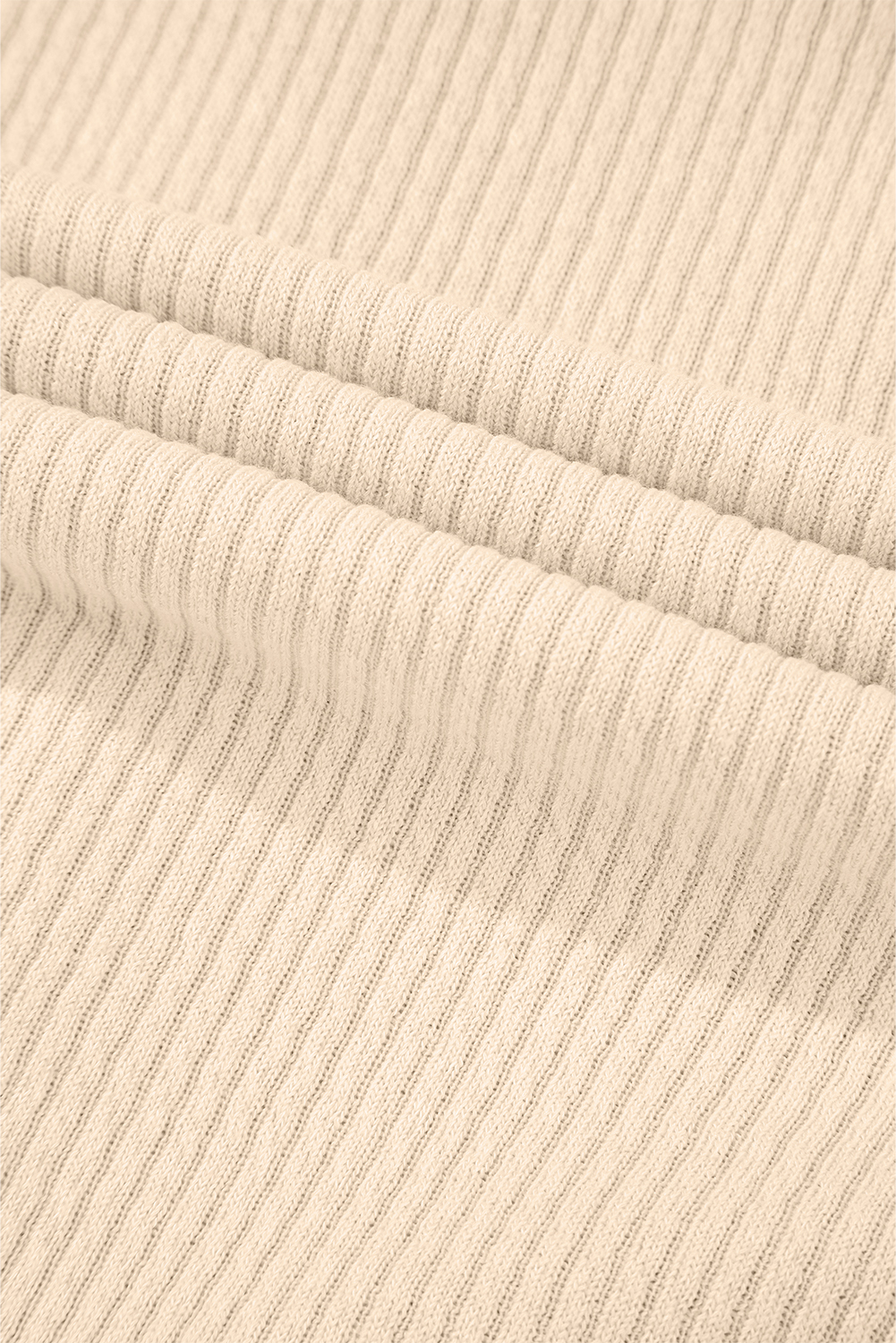 Apricot Solid Color Corduroy Buttoned Long Sleeve Shacket - Image 7