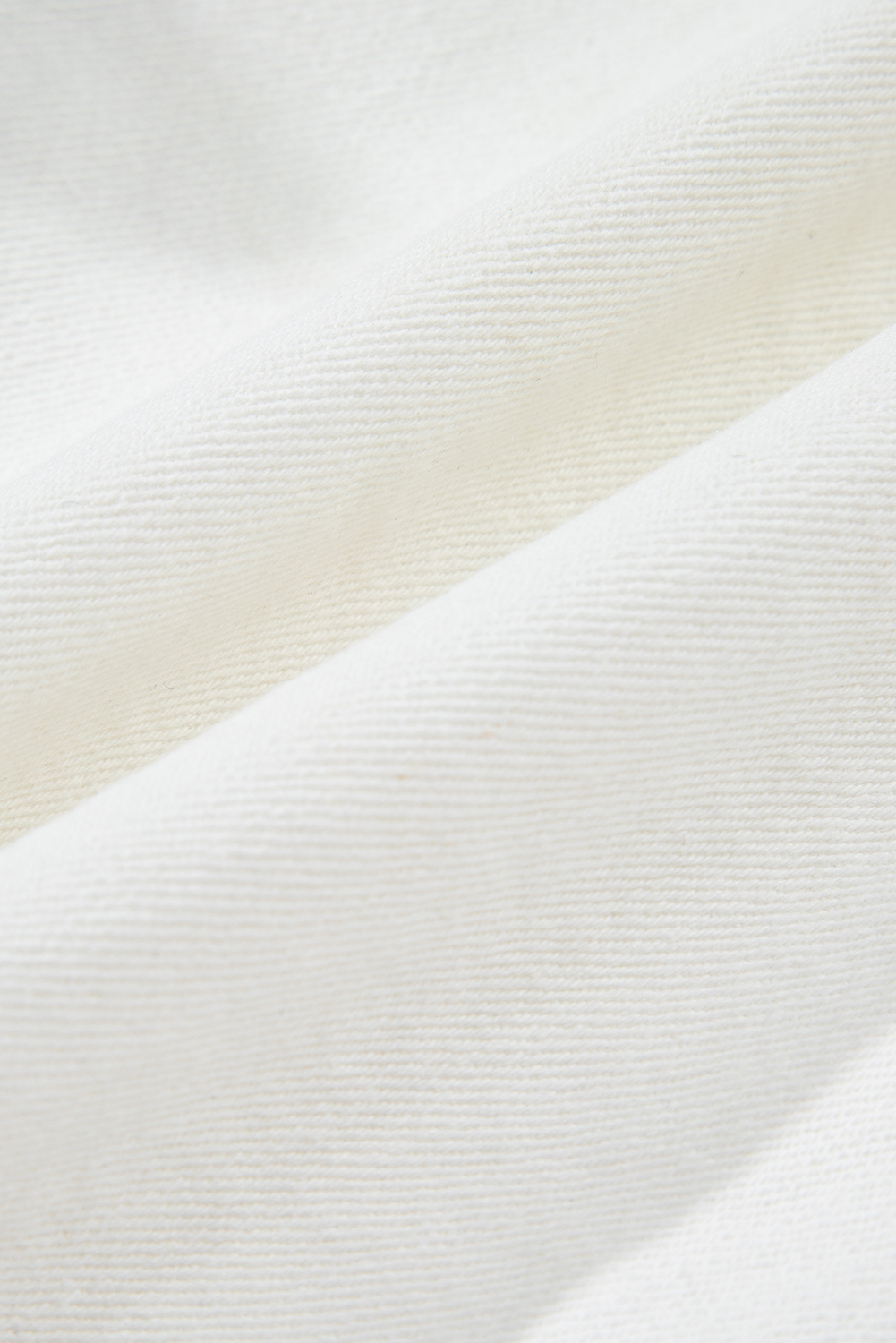 White Raw Hem High Waist Denim Shorts - Image 5