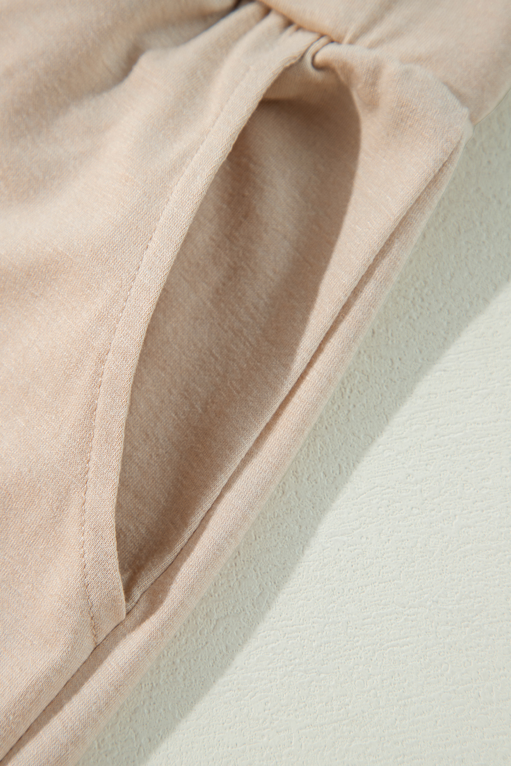 Parchment Split Long Cardigan and Skinny Pants Lounge Set - Image 7