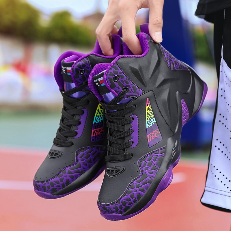 Sneakers Fashion Leather Basketball Shoes Men Comfortable Casual Sports Trainers Non-slip Wear-resisitant - Image 6