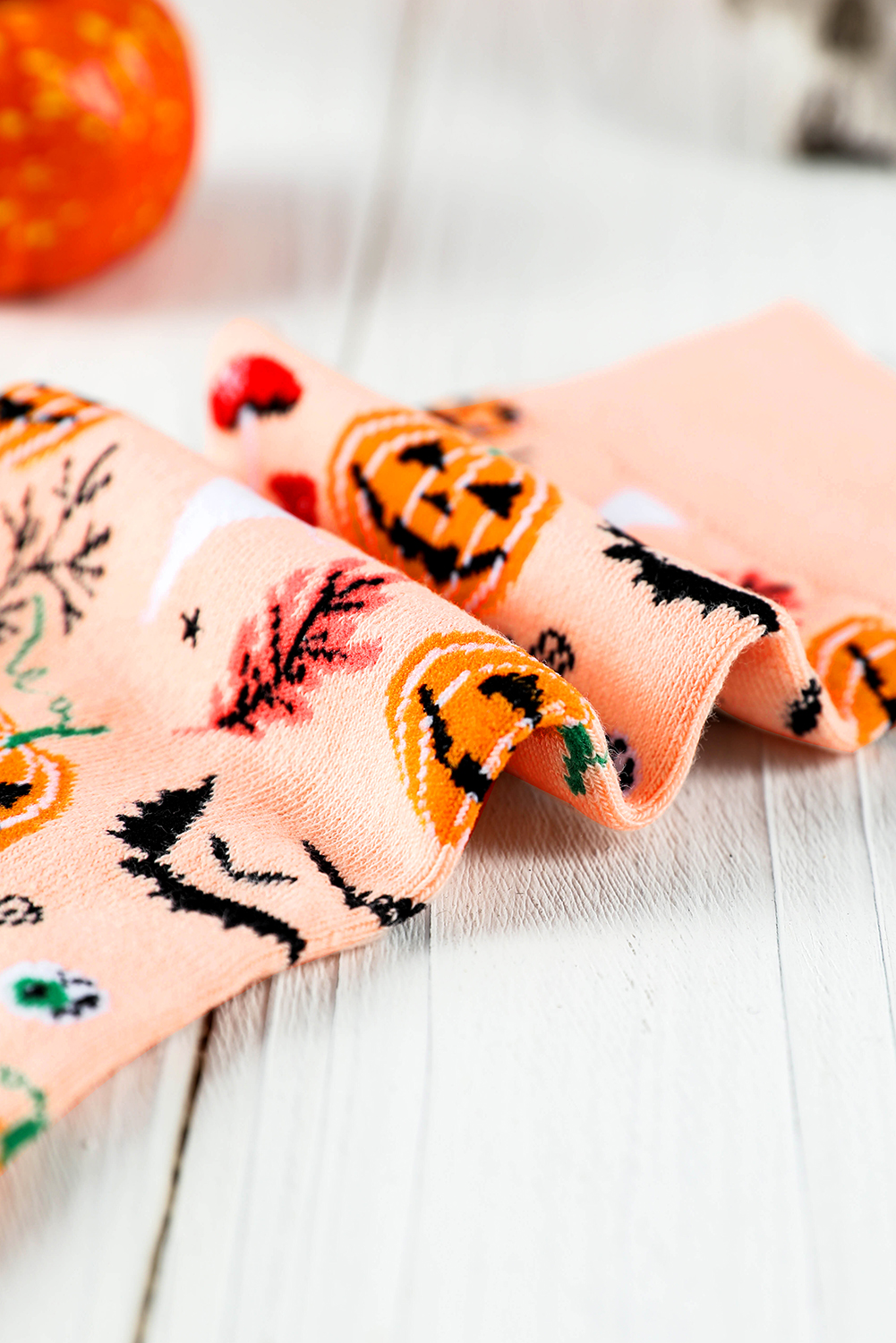 Delicacy Spooky Season Halloween Element Print Socks - Image 2