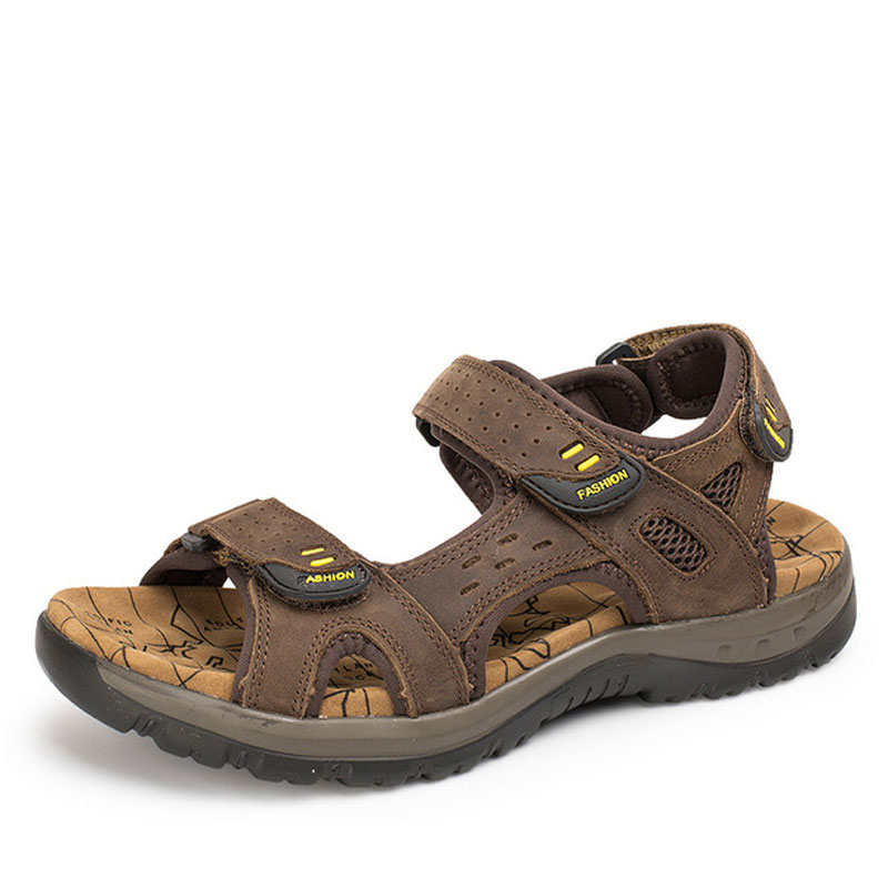 Summer Leisure Beach Men Shoes High Quality Leather Sandals The Big Yards Men's Sandals - Image 5