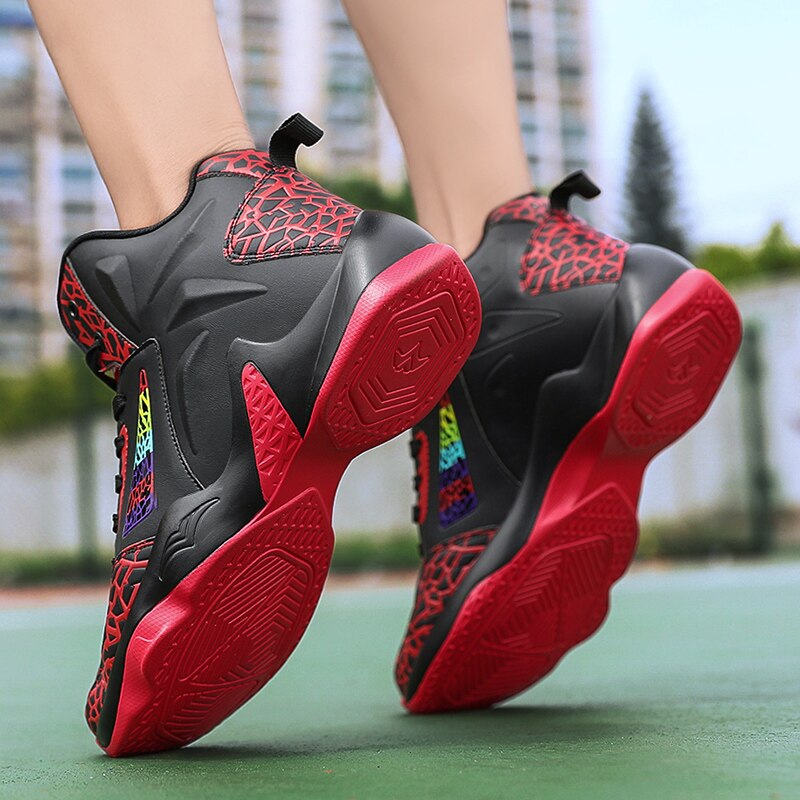 Sneakers Fashion Leather Basketball Shoes Men Comfortable Casual Sports Trainers Non-slip Wear-resisitant - Image 4