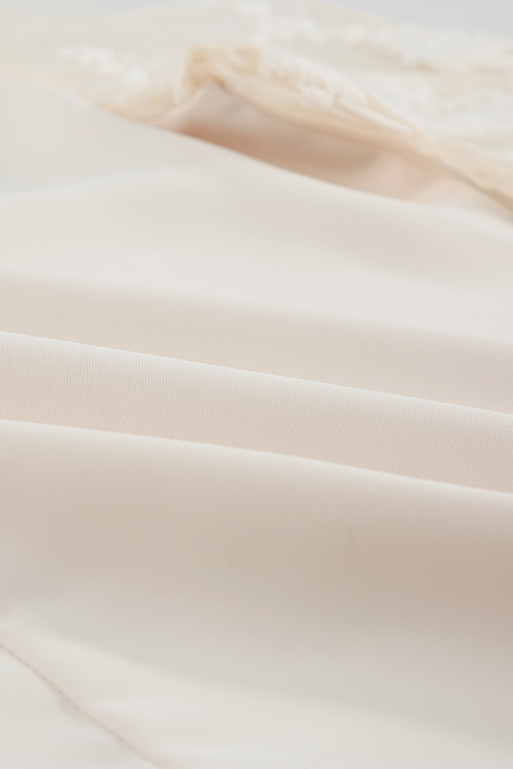 White Floral Lace Sleeve Patchwork Top - Image 7