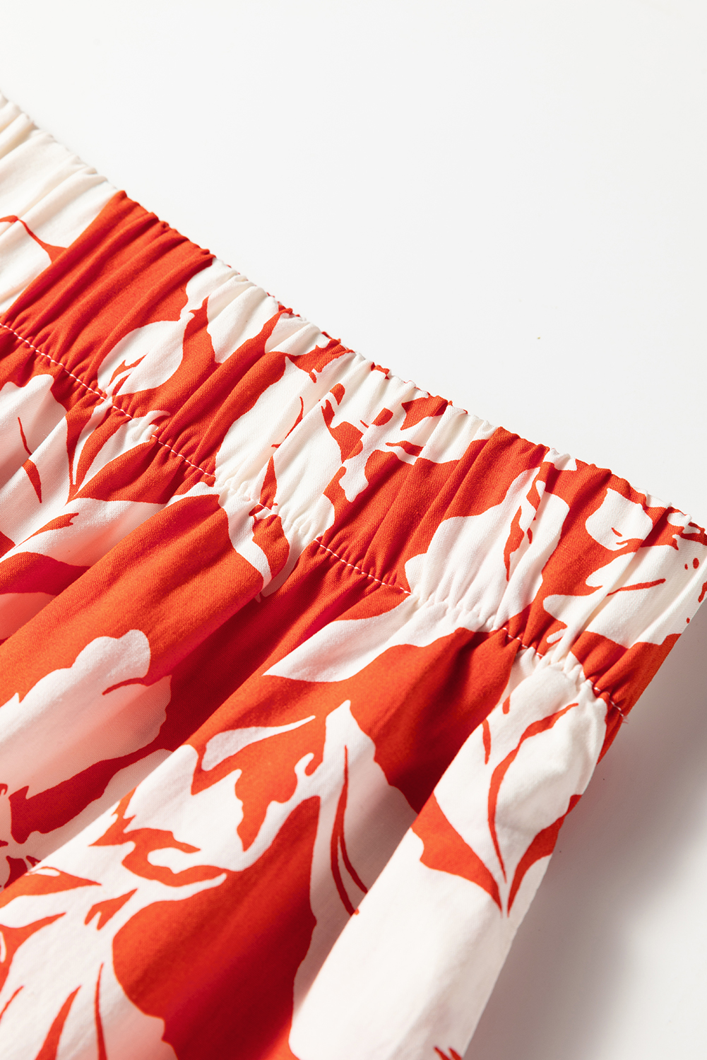 Red High Split Floral Western Cowgirl Maxi Skirt - Image 7