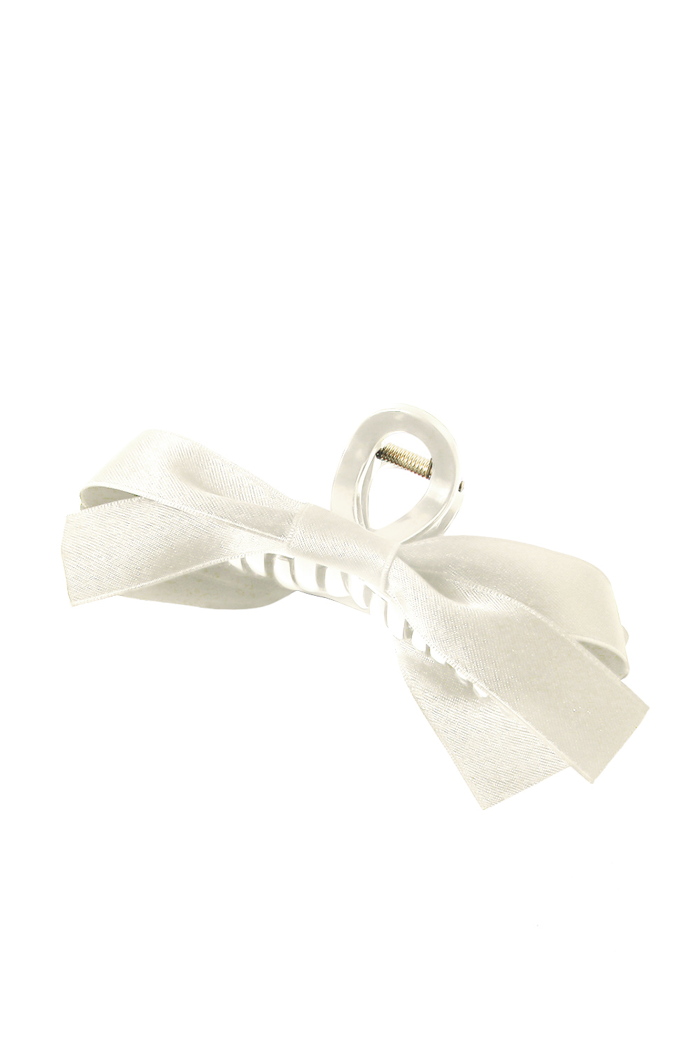 White Bow Decor Large Hair Claw Clip - Image 8