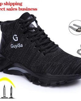 Lightweight Safety Shoes Men Winter Shoes 2020 New Work Safety Boots Male Steel Toe Shoes Anti-puncture Work Sneakers Men Boots