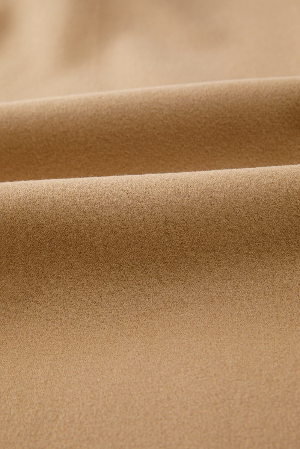 Light French Beige Solid Color Casual Zip up Hooded Coat - Image 7