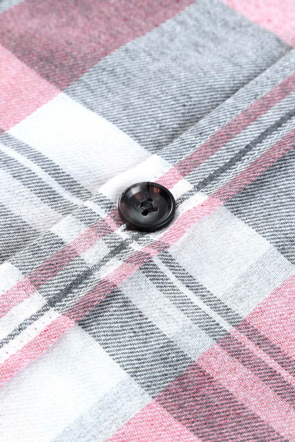 Pink Plaid Button Up Patch Pocket Shirt - Image 8