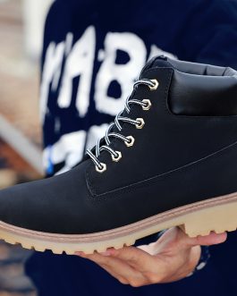Fashionable high top Martin boots for men casual Baotou workwear shoes autumn and winter men's boots