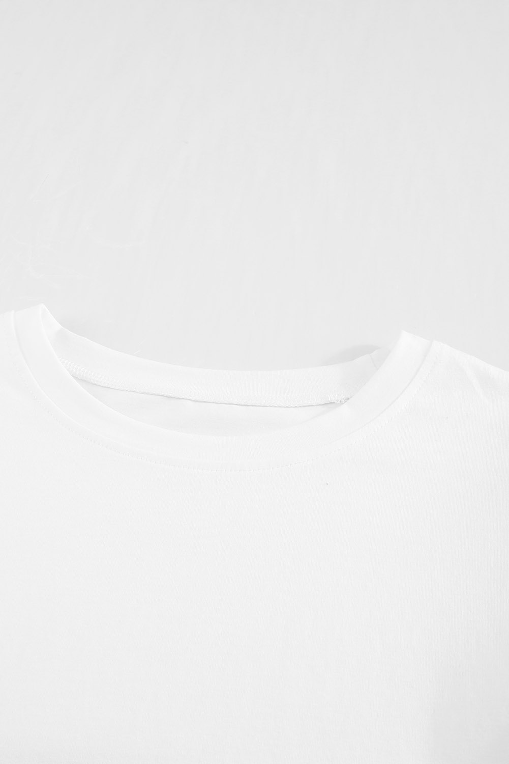 White Hollow Out Ruffle Sleeve T-shirt - Image 7