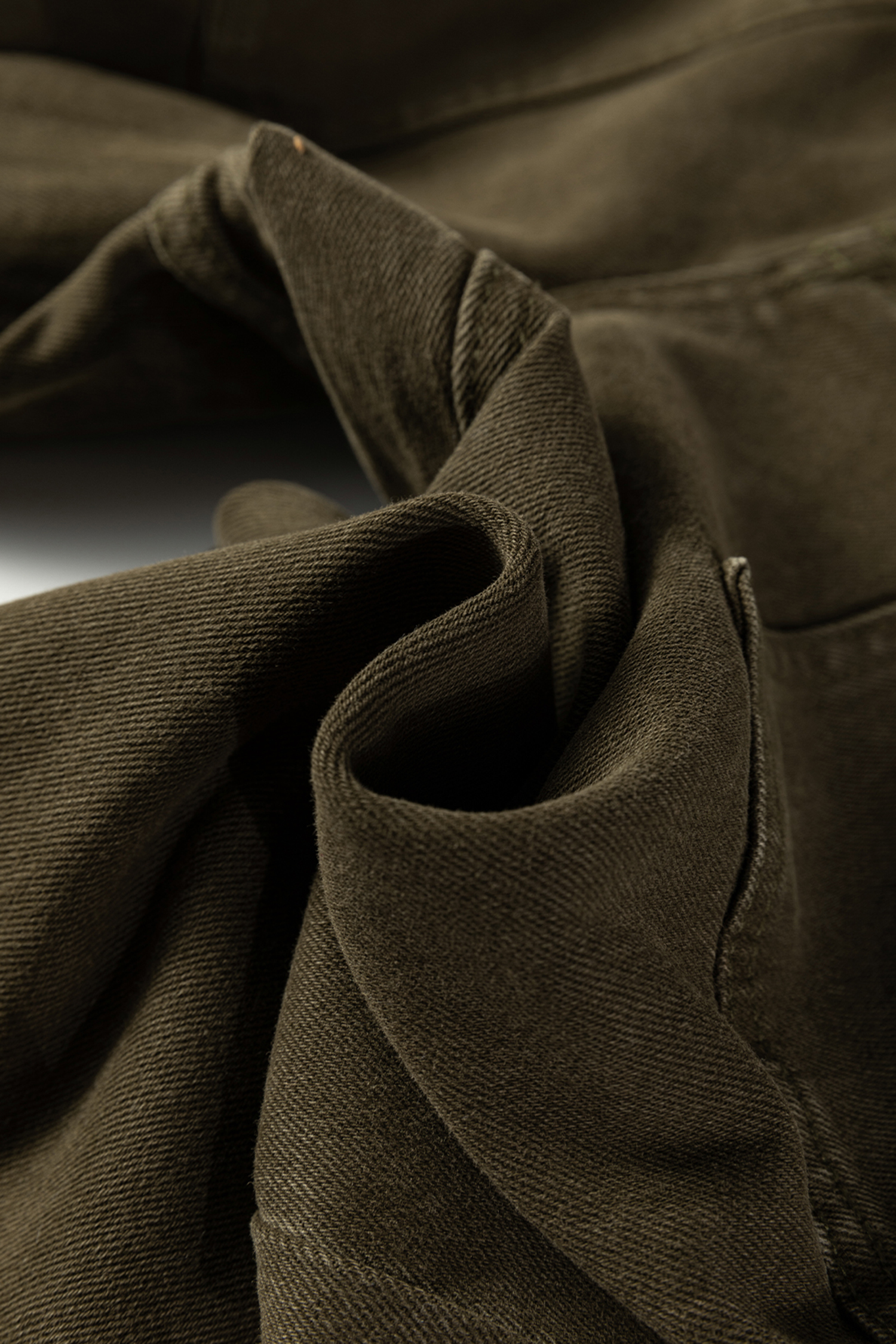 Jungle Green Double Waistband Loose Straight Jeans - Image 10