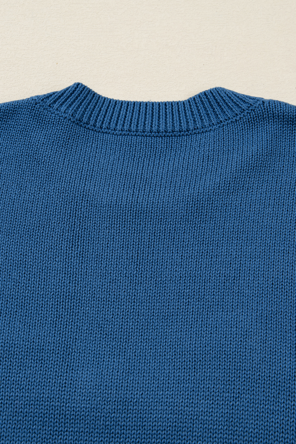 Dusk Blue Howdy Embroidered Graphic Western Sweater - Image 4