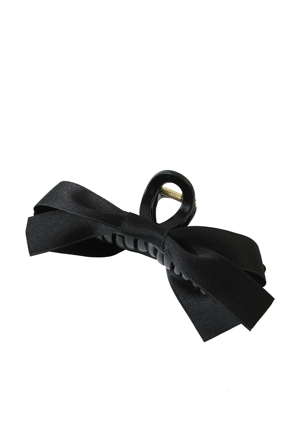 Black Bow Decor Large Hair Claw Clip - Image 2