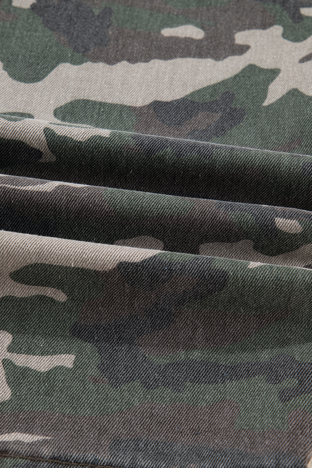 Green Camo Cargo Wide Leg Pants - Image 8