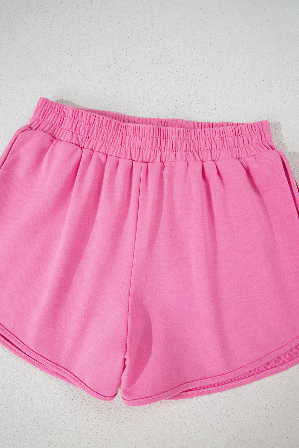 Bonbon Color Block Stripes Elastic High Waist Active Shorts - Image 5