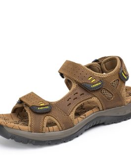 Summer Leisure Beach Men Shoes High Quality Leather Sandals The Big Yards Men's Sandals