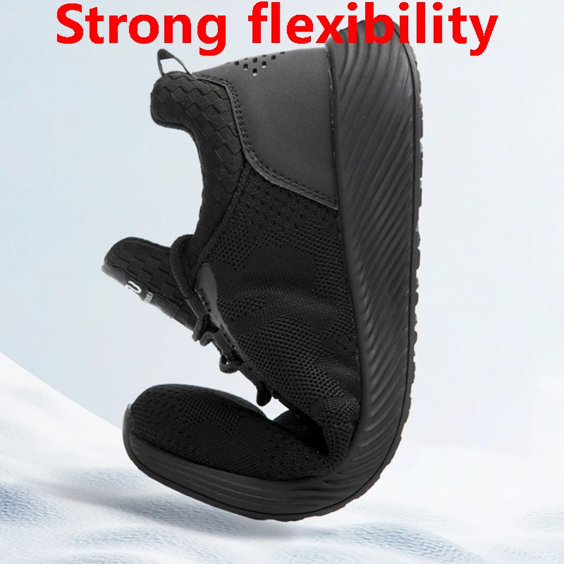 Steel Toe Safety Men Work Shoes Summer Fashion Breathable Slip On Boots Casual Mens Shoe Puncture Proof Safe Work - Image 5