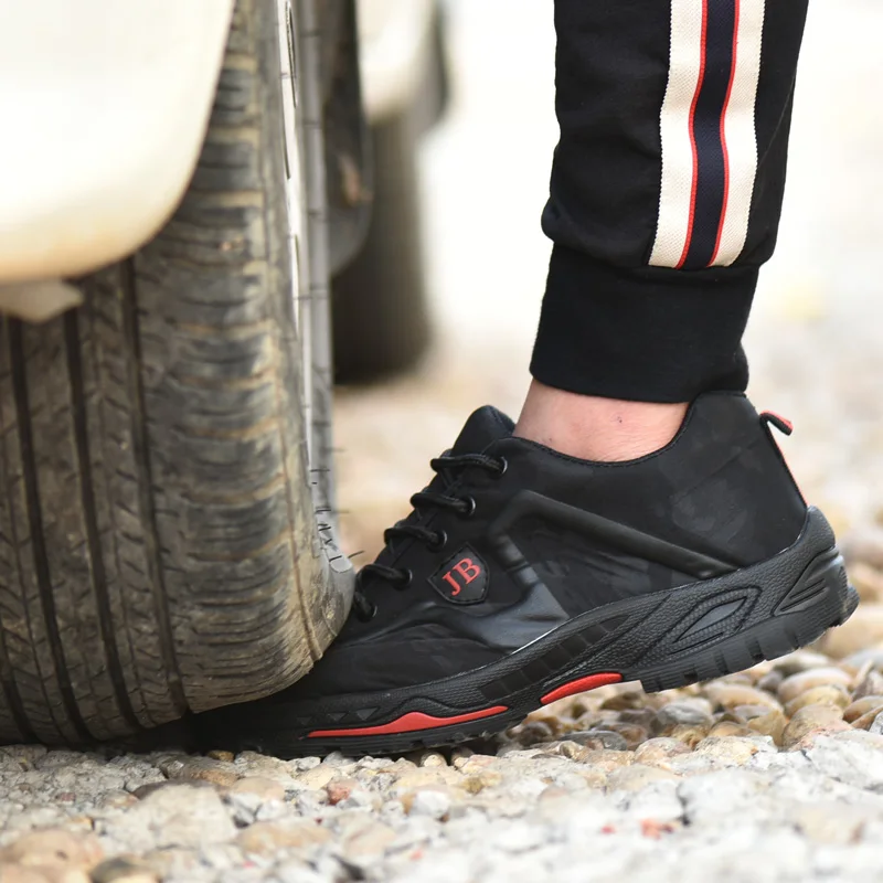 Men Safety Shoes Breathable Summer Boots Anti-smashing Anti-puncture Steel Toe Caps Anti-piercing Breathable Mens Work Shoes - Image 2