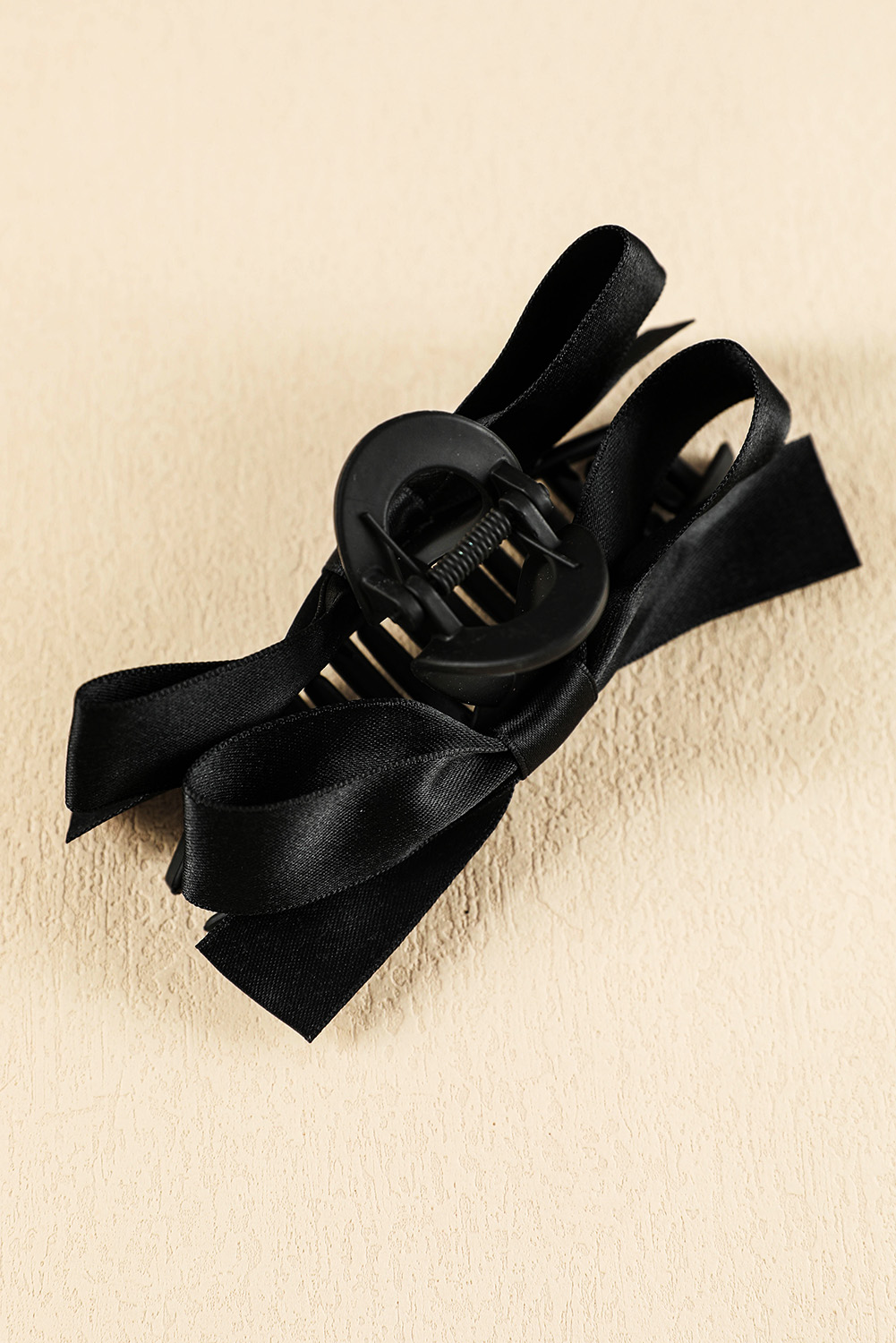 Black Bow Decor Large Hair Claw Clip - Image 7