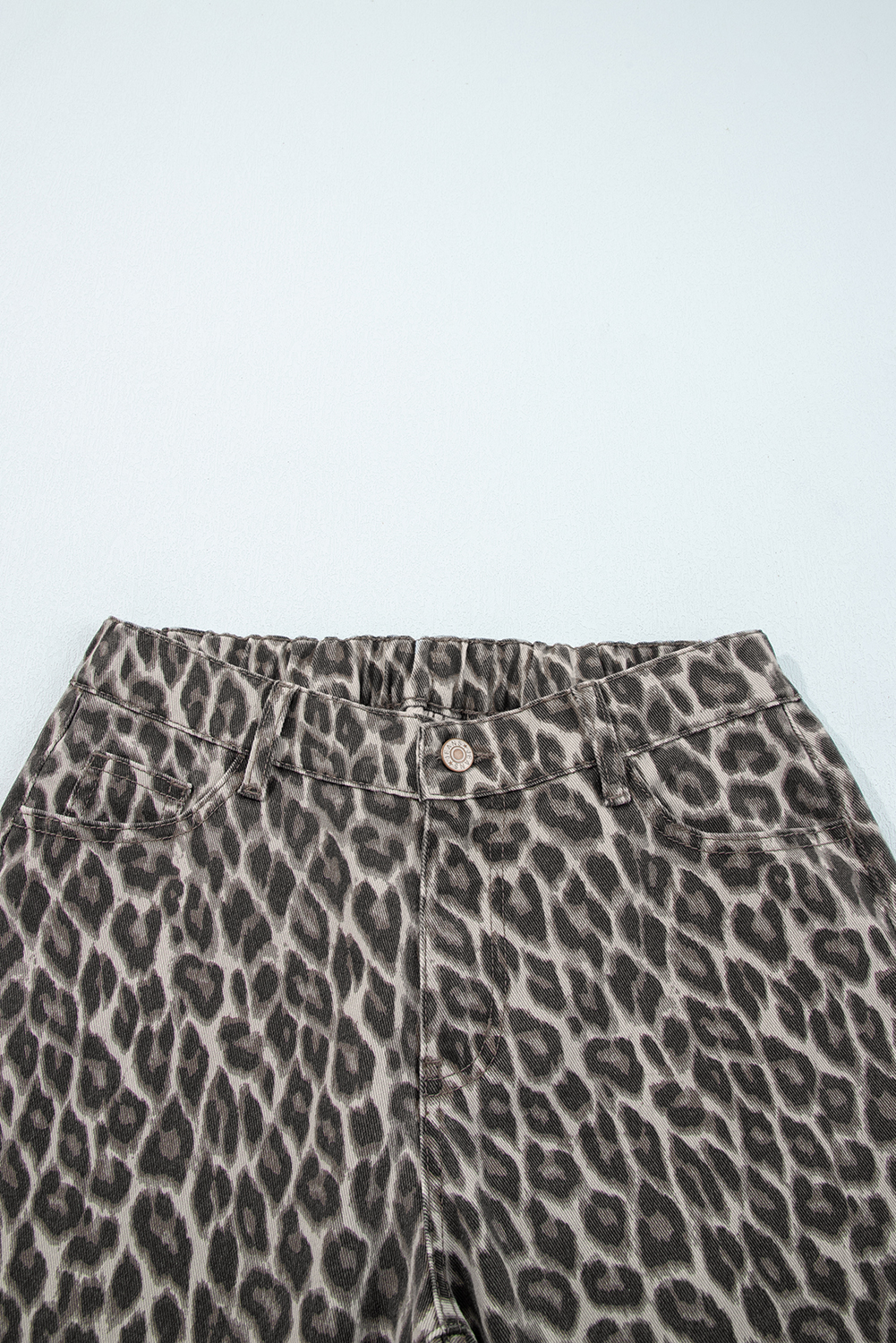 Yellow Leopard Straight Loose Leg Jeans - Image 3