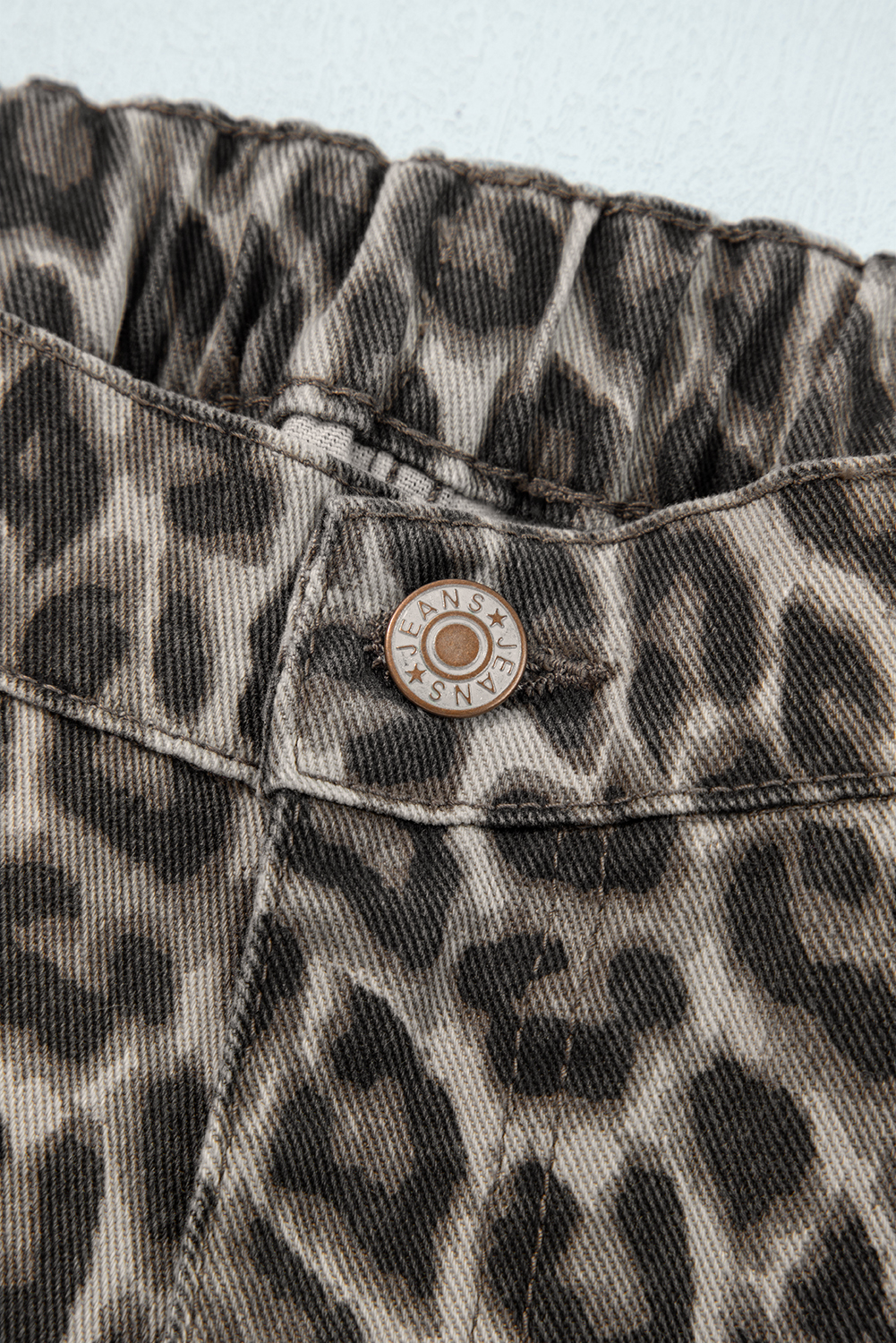 Yellow Leopard Straight Loose Leg Jeans - Image 6