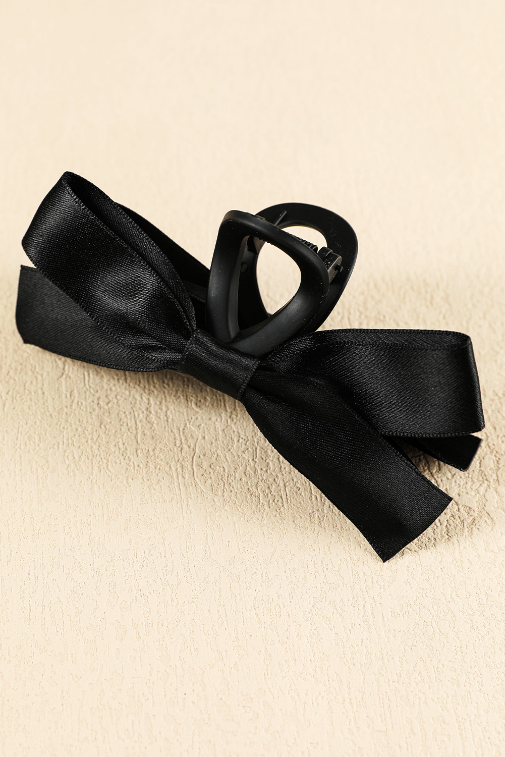 Black Bow Decor Large Hair Claw Clip - Image 6