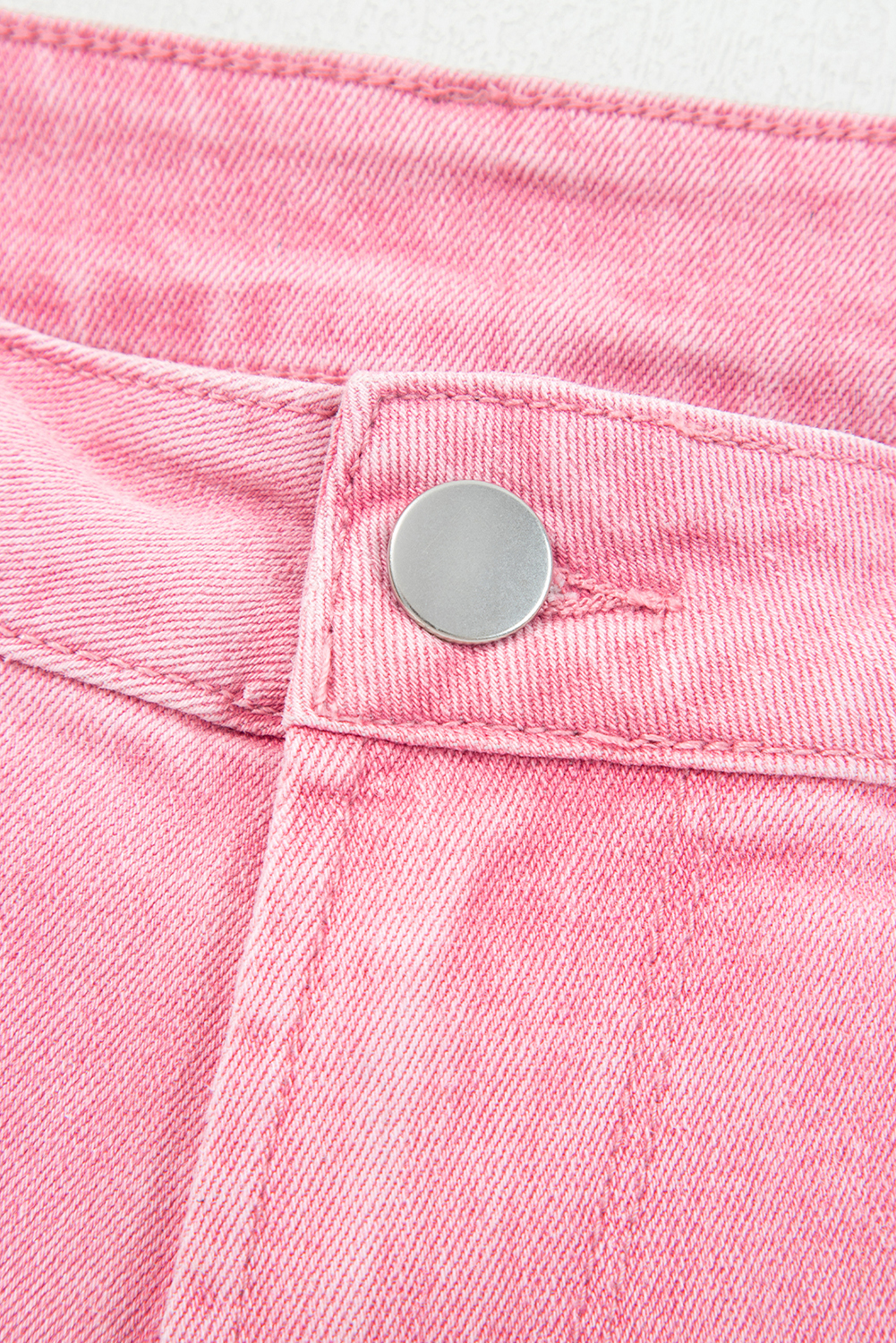 Peach Blossom Acid Washed High Rise Cropped Wide Leg Jeans - Image 7