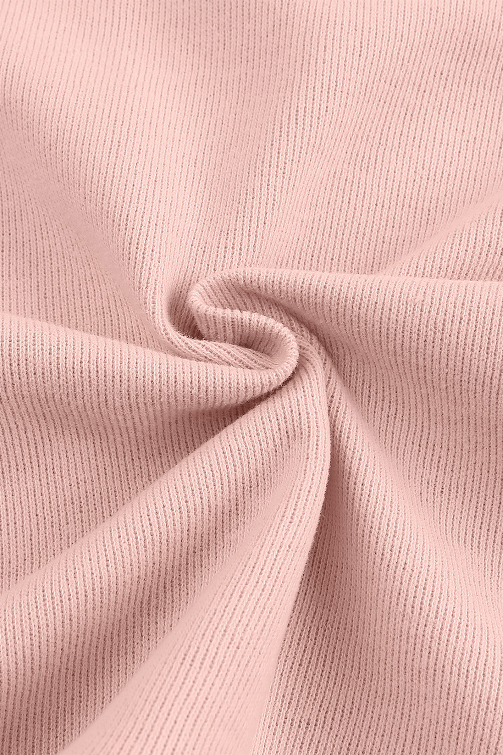 Pink Casual Button Solid Patchwork Trim Hoodie - Image 8