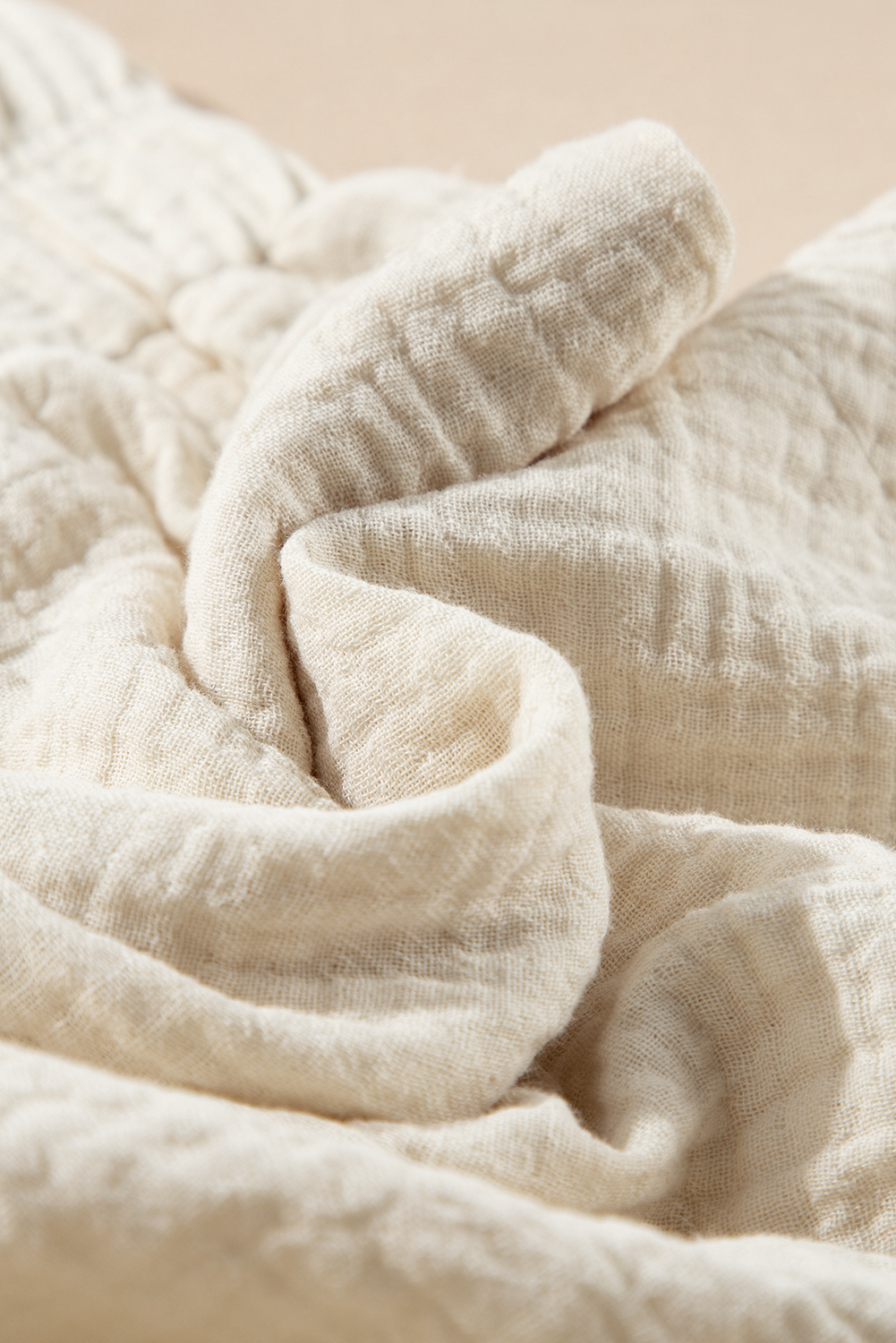 Apricot Textured Frilled Knotted High Waist Lace Hem Shorts - Image 8