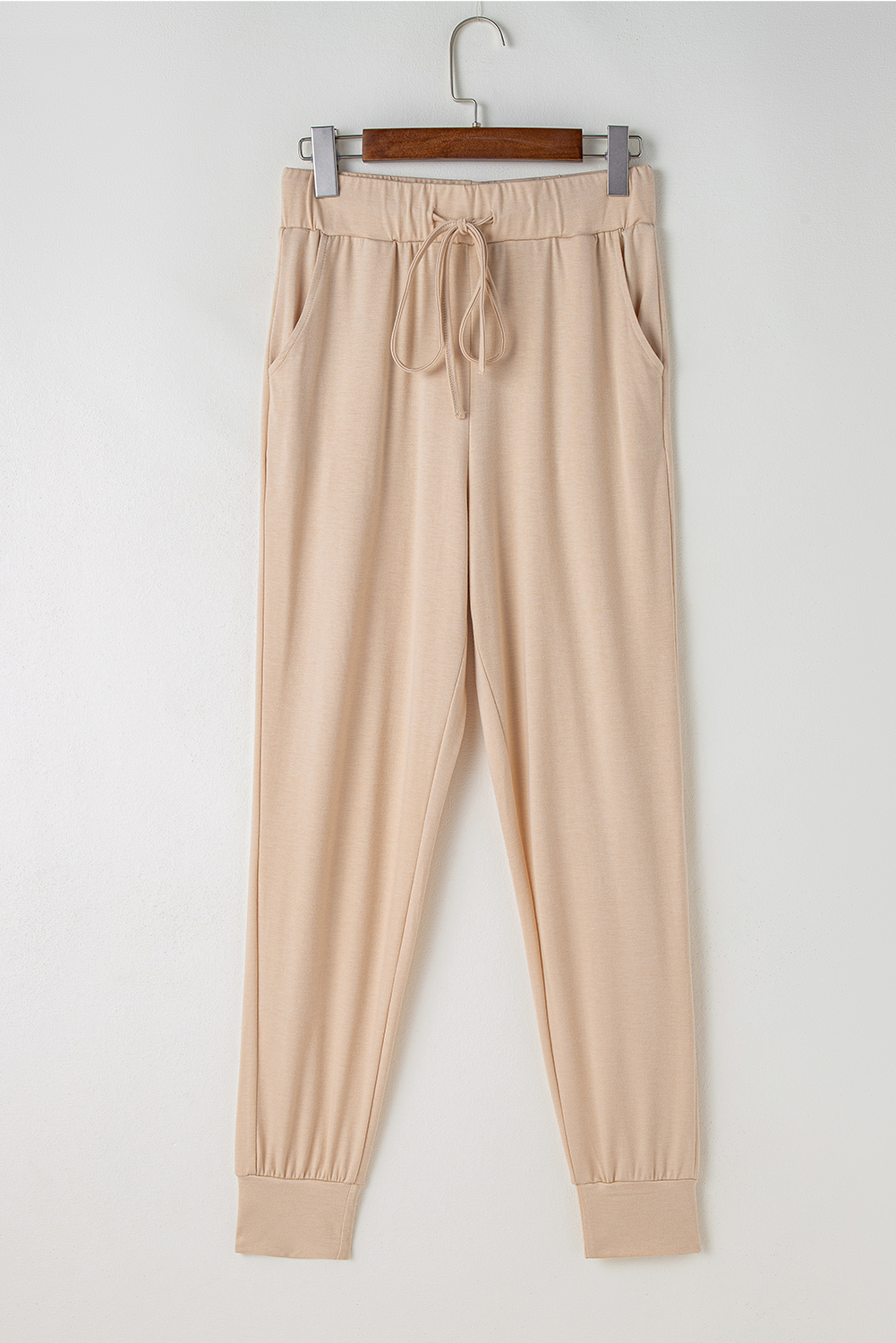 Parchment Split Long Cardigan and Skinny Pants Lounge Set - Image 6