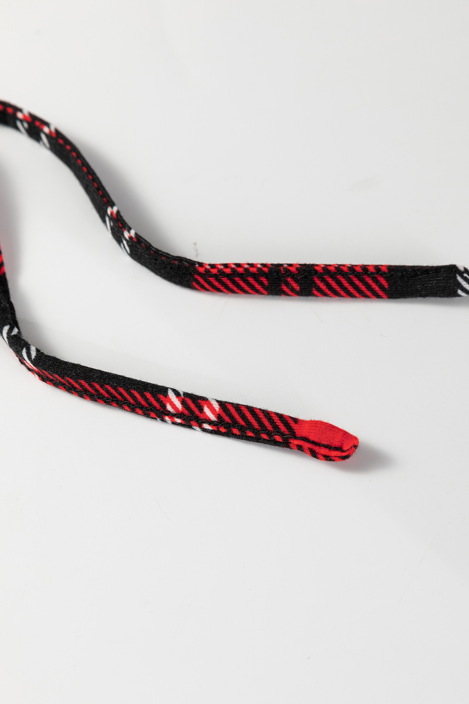 Red Festive Plaid Print Round Neck Long Sleeve and Pants 2 Piece Lounge Set - Image 14