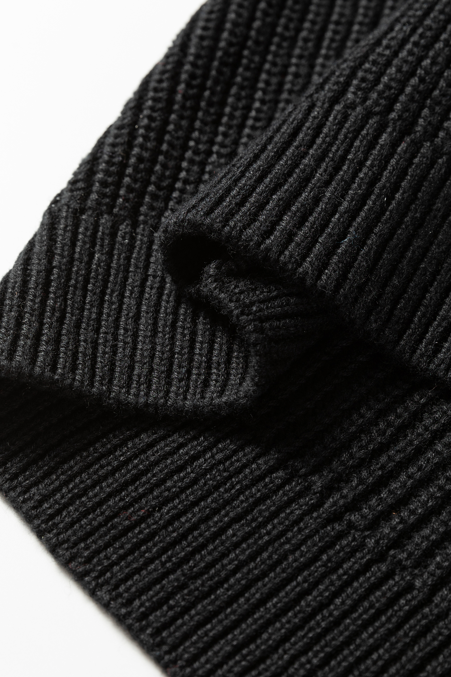 Black Contrast Striped Trim V Neck Drop Shoulder Sweater - Image 13