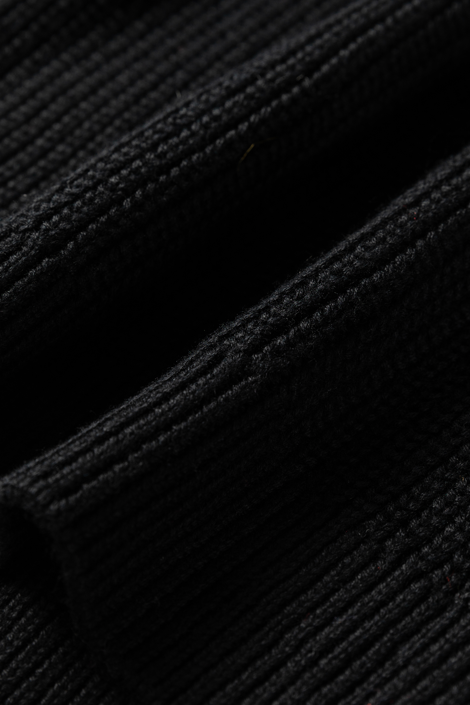 Black Contrast Striped Trim V Neck Drop Shoulder Sweater - Image 9